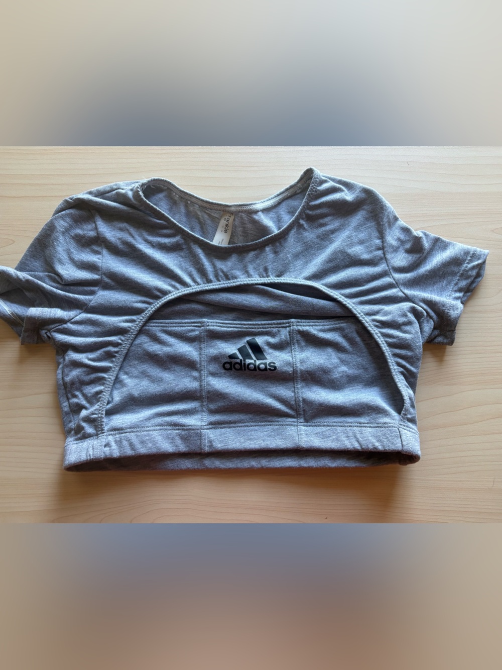 Grey Frankie Collective Adidas Crop Top